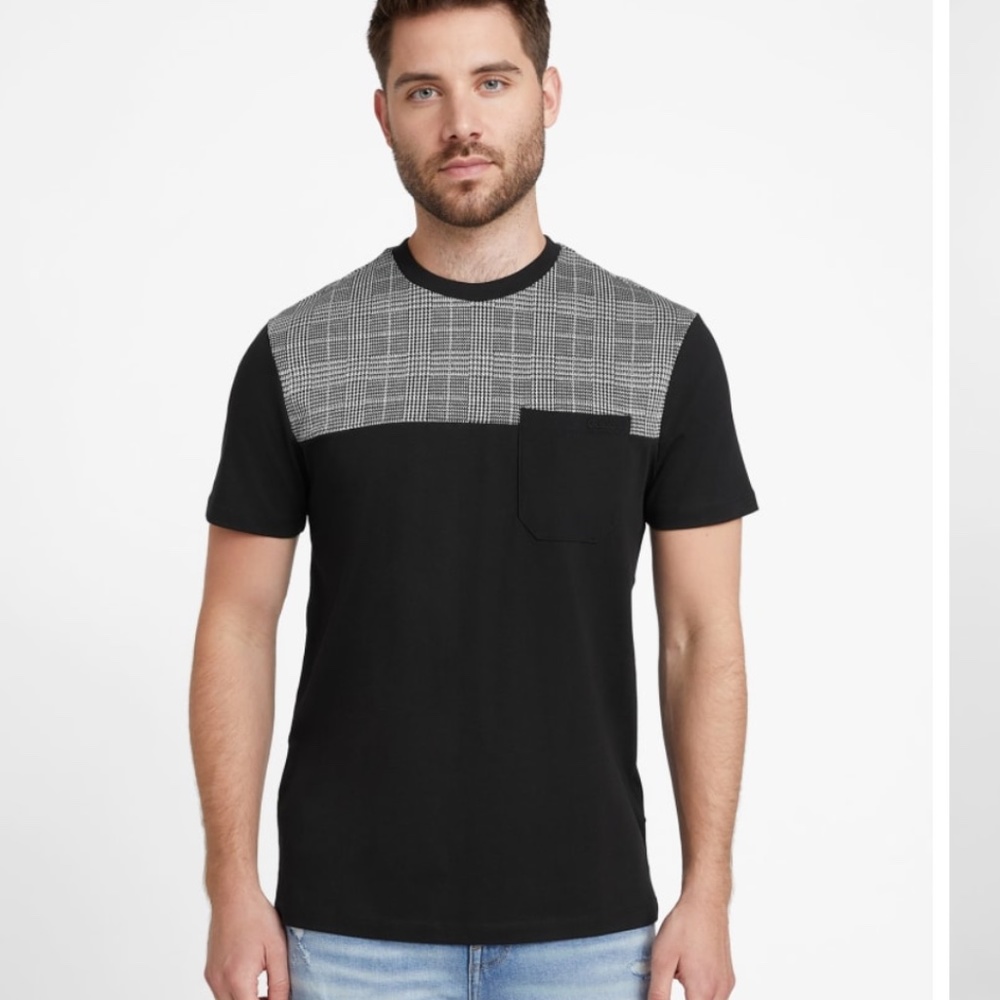 Guess Color Block Pocket Tee - image 1